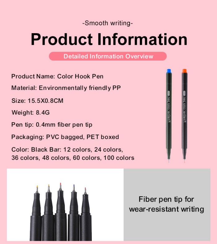 0.4mm Watercolor Outlining Drawing Gel Pen Set